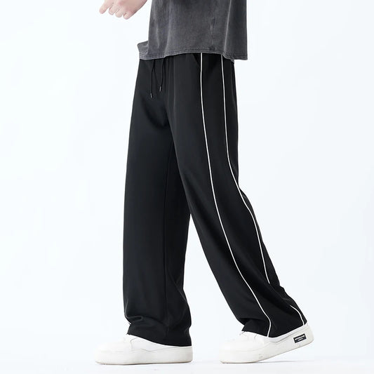 Summer Men Sweatpants Joggers Straight Pants Neutral Breathable Loose Outdoor Quick Drying Fabric Fitness Pants Casual Trouser