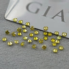 1.0-2.0ct Yellow Round Cut Lab Created Diamonds VS1/VS2 Fancy Yellow Lab Grown Diamond For Custom Jewelry IGI Certificate