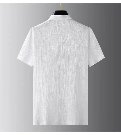 Men's sets (Shirt + trousers) 2026 summer new style fashion men shirt short sleeve shirt High quality shirts male Two Piece