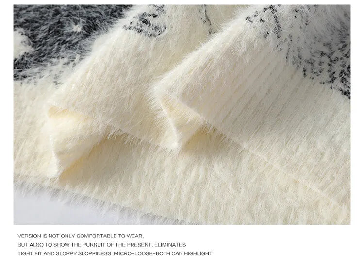 2024 Winter Sweaters for male men thick O-neck sweater men Student youth sweaters autumn Men's wool Casual Knitwear Pullover