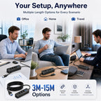 USB 3.0 Hub 4 Ports 5M Extension Cable Multi Port USB Hub Adapter High Speed Data Transfer for Laptop PC Computer Notebook