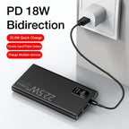 20000mAh Power Bank USB C 22.5W Fast Charging Portable Large Capacity Powerbank For Xiaomi iPhone Samsung External Spare Battery