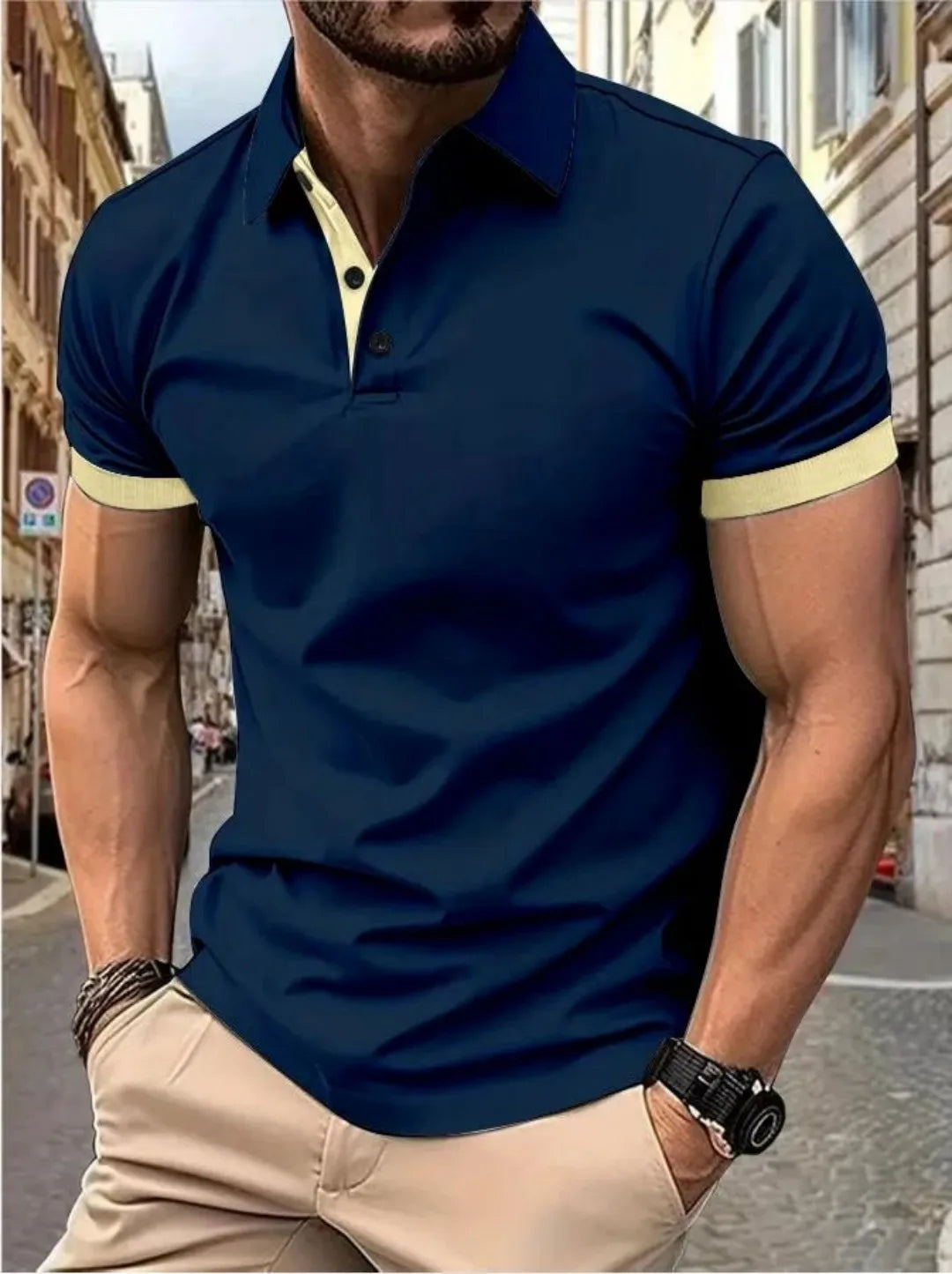 The 2026 Summer New men's short-sleeved POLO Shirt Is Casual Fashionable Comfortable And Soft With 3D Pattern Printing