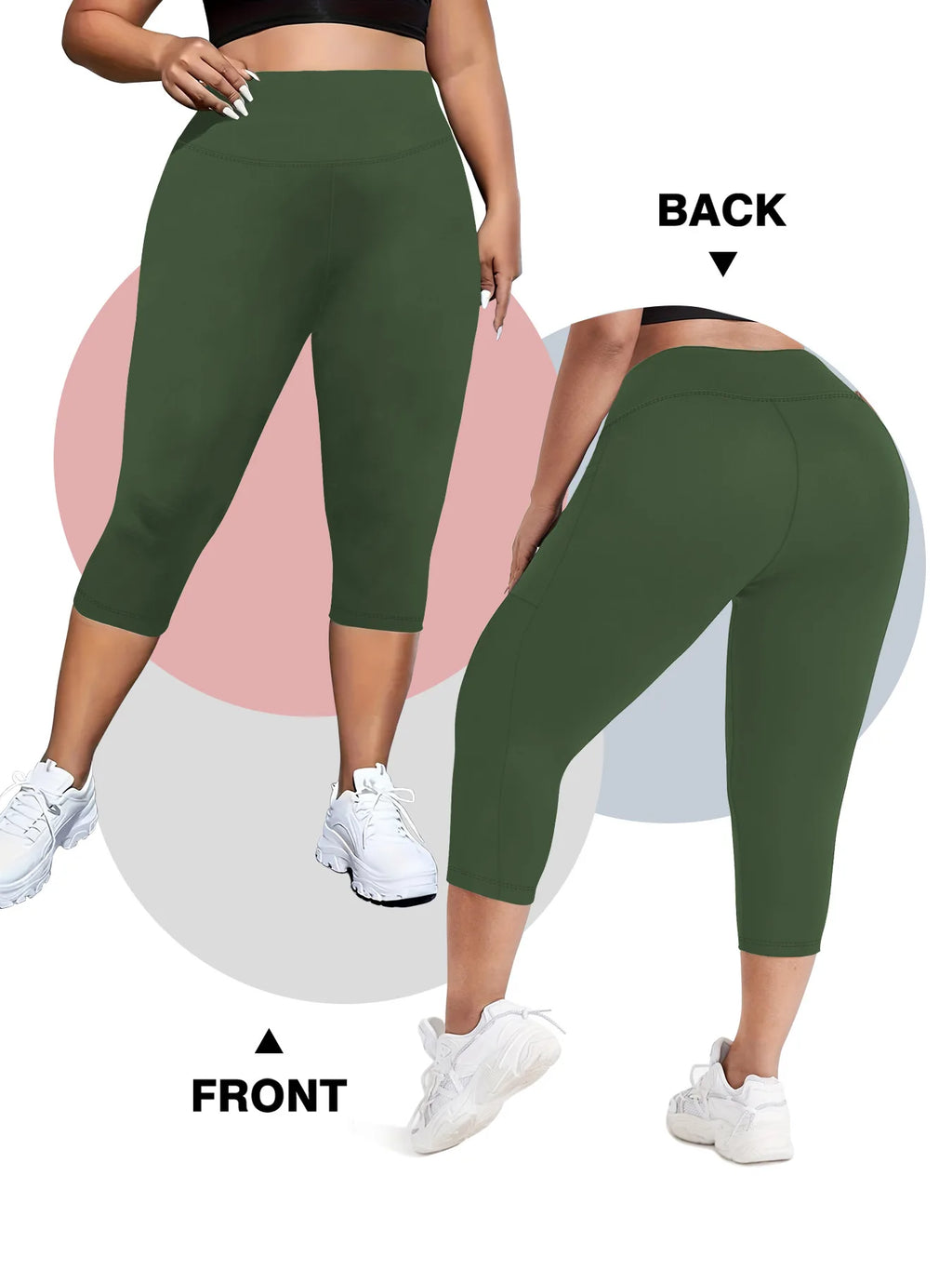 Women High Waist Plus Size 7/8 Yoga Leggings with Pockets Milk Silk Breathable Sport Women's pantss Base Leggings for Fitness