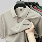 Summer men's  luxury short sleeved Print polo shirt with exquisite casual and comfortable T-shirt design