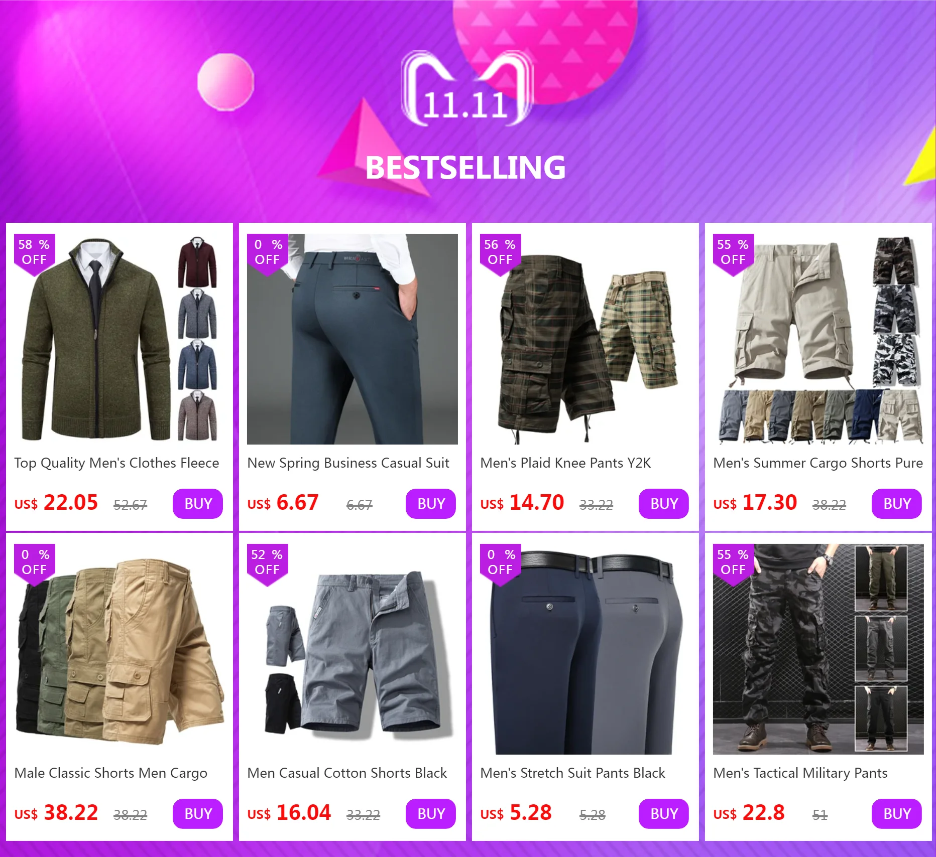 Men's Cargo Pants Men Camouflage Sweatpants Amazon Joggers  Sports Joggers Loose Fit Streetwear Male Hiking Pants