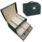 1PC, lock arch three-layer jewelry box, suitable for all kinds of jewelry storage