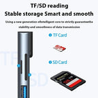 FANGTUOSI Usb 8 In 1 Type C 3 1 To 4k HdTV Hub Adapter With Sd Tf Rj45 Card Reader Pd Fast Charge For Macbook Notebook Computer