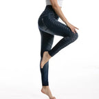 High Waist Faux Denim Jean Leggings Slim Elastic Seamless Skinny Pencil Pant Summer Female Workout Fashion Denim Jeans Leggings