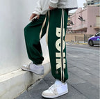 Trousers Hip-hop Wide Leg Sweatpants For Men Summer Stylish Training Cotton Loose Elastic Y2k Casual Baggy Male Sweat Pants L