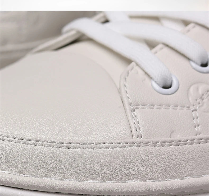 Spring Autumn Flat /5cm Elevator Shoes Men Casual Genuine Leather Sneakers Leisure Height Increase Breathable Men Loafers Trendy