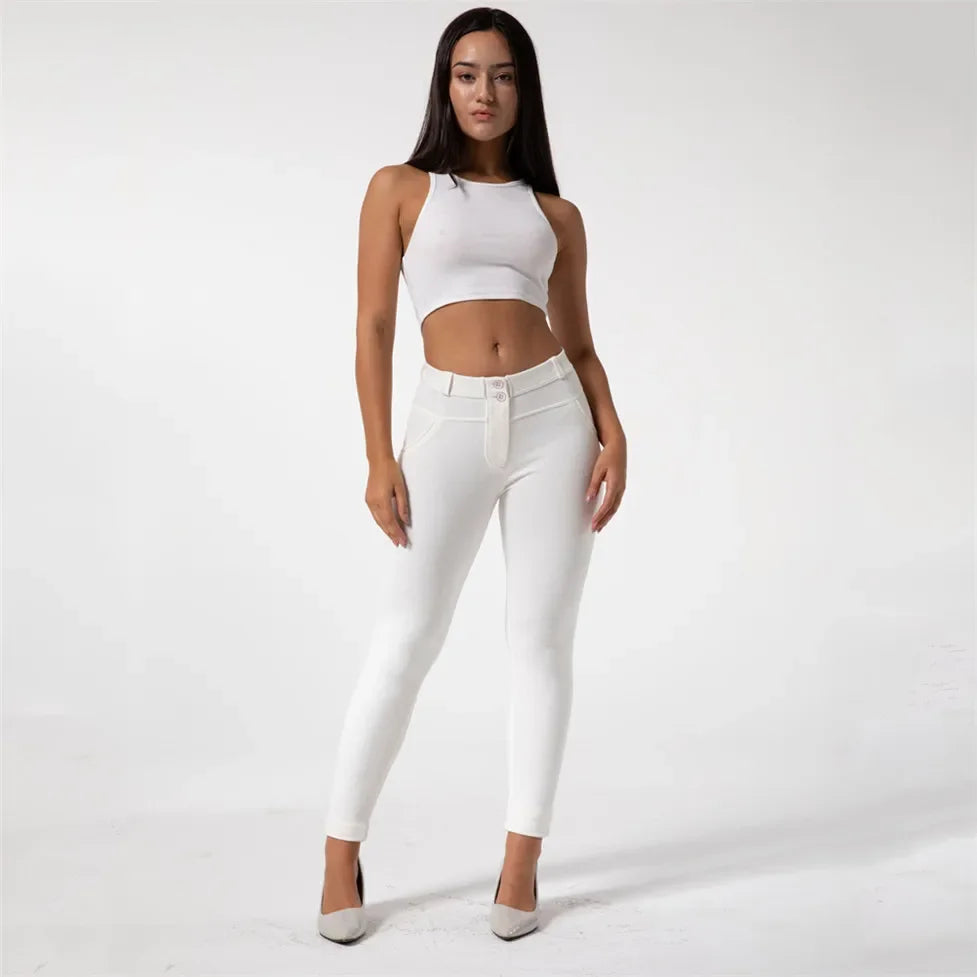 Shascullfites Women's Workout Leggings Bum Lifting Active Tights Fitness Skins Spring Skinnier Leggings