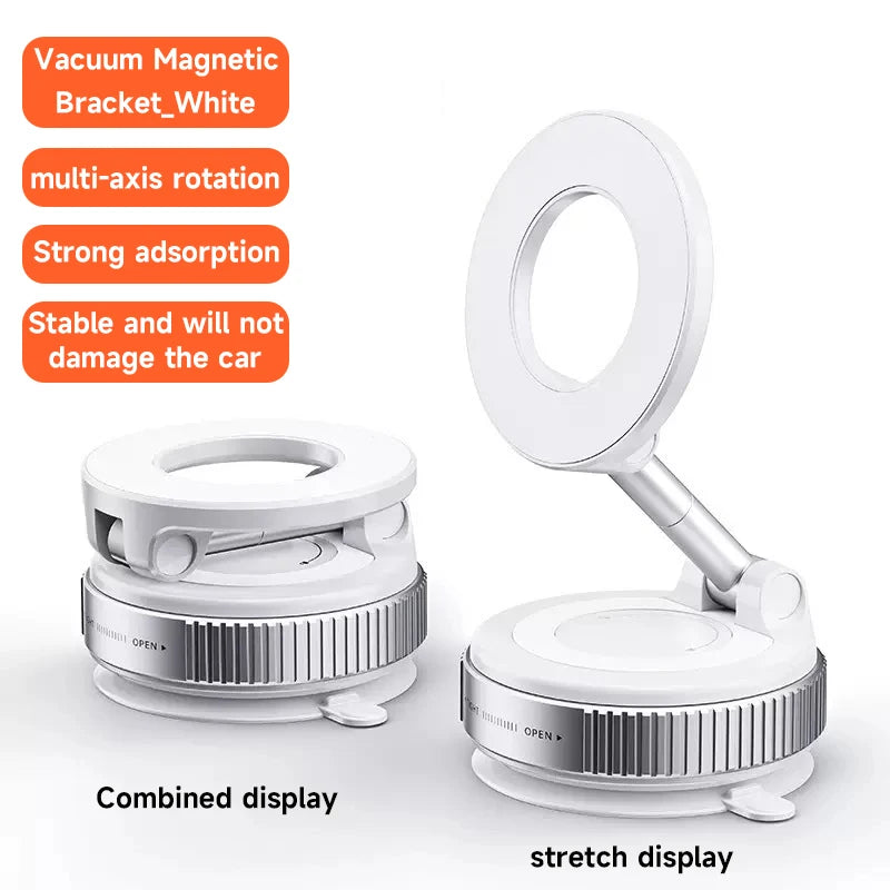 For Magsafe Phone Holder Vacuum Magnetic Car Holder For iPhone 17 Pro Max 16 Smartphone Stand Desktop Bracket Dashboard Holder