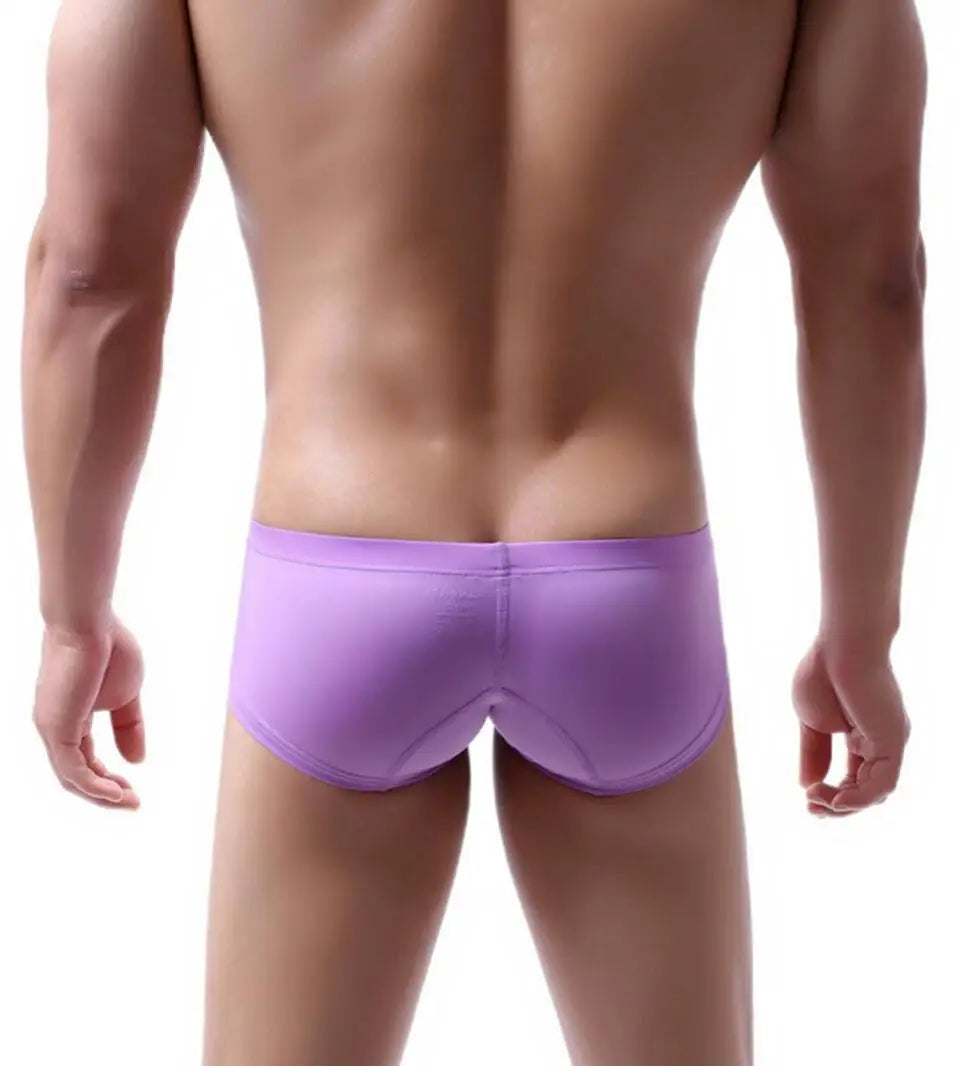 Men's Boxers Low-rise Ice Silk Underpants Men Small Boxer Shorts Sexy Underwear Men Panties Boxer Briefs