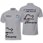 BMW Men's 2025 New Lapel Short Sleeve T-Shirt BMW Modified Car Culture Car Lovers Printed Men's and Women's Same Polo Shirt Top