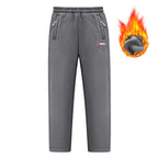 Winter and autumn thick fleece jogging pants for men, casual pants, straight-leg fleece long pants, high-quality, European size