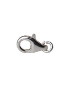 Solid 925 Sterling Silver Lobster Claw Clasp, snap clasp with 1 Open Jump Ring 8-16mm