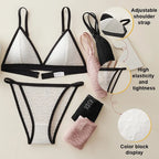 Women French Lace Bra and Panties Set Non-wire Bralette Bra Low-Rise Briefs Sexy Lingerie Female Lace Underwear Set