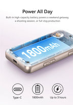 TELESIN Magnetic Phone Selfie Monitor Screen Vlog Selfie For iPhone Android Iphone Wireless Remote for MagSafe ZOOM Control