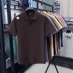 Mercerized Cotton100% Men's Summer Luxury Brand Short Sleeves Polo Shirt 25 Colors Choose From T-Shirt Business Leisure Men Top