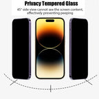 For iPhone 16 17 15 14 pro privacy tempered glass for iphone 15 14 13 12 11 pro max iphone14 iphone13 iphone16 iphone 16 pro anti spy screen protector iphone 14pro