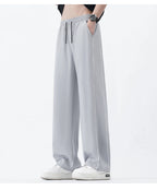Summer Men Sweatpants Joggers Straight Pants Neutral Breathable Loose Outdoor Quick Drying Fabric Fitness Pants Casual Trouser