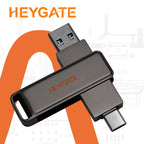 HEYGATE USB 3.2 Type-C Dual Interface OTG U Disk 150MB/s Fast Transfer Flash Drive Memory Stick For Android Smartphone Notebook