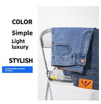 2026 Y2k Pants Men Thin Lyocell Spring Summer Classic Korean Youthful Vitality Men's  Jeans Lightweight Stretch Trousers