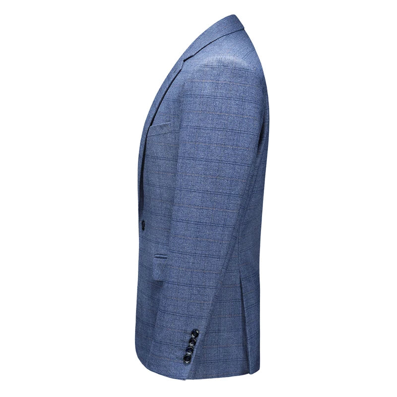 Men's Business Casual Three-Piece Set 2024 Fashion Bridegroom Dress Suit Vest Trousers High Quality