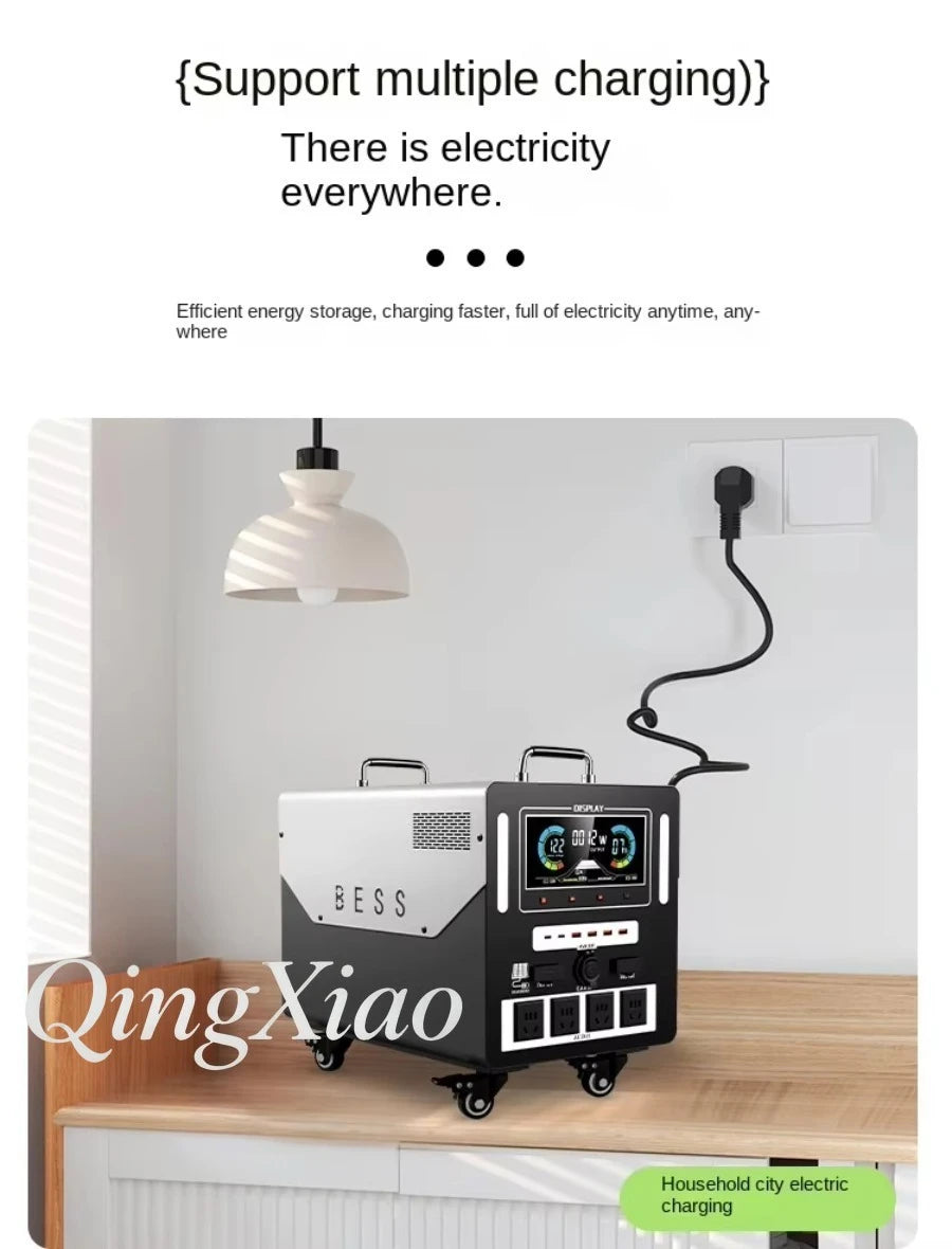 Large Capacity Portable Power Station 220V High Power Outdoor Camping Emergency Backup Power Supply For Home And Travel