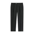 KIDWHXR Men 2-piece Outfit Loose Single-breasted Blazer Male Straight-leg Pant Man Korean Simple Solid Business Casual Suit Set