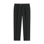 KIDWHXR Men 2-piece Outfit Loose Single-breasted Blazer Male Straight-leg Pant Man Korean Simple Solid Business Casual Suit Set