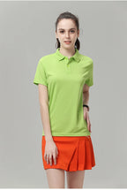 Sports quick-drying polo shirt Custom printed logo lapel cheap advertising T-shirt Marathon running embroidered pattern diy