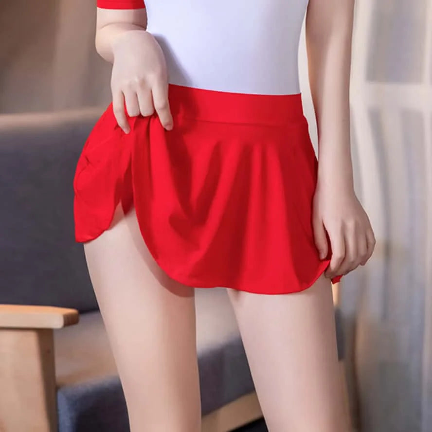 NEWJOINFUN Korean Japan Girls Style Fashion Pleated Mini Skirts XL High Waist Black White A Line Short Skirt for Women Christmas