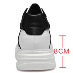 Men Genuine Leather Height Increasing Elevator Shoes Men non-slip BreathableElevator shoes Man Sneakers Comfortable Casual Shoes