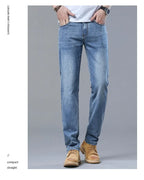 2026 Brand Best Price Comfort Straight Denim Pants Men's Jeans Business Casual Elastic Male High Quality Trousers