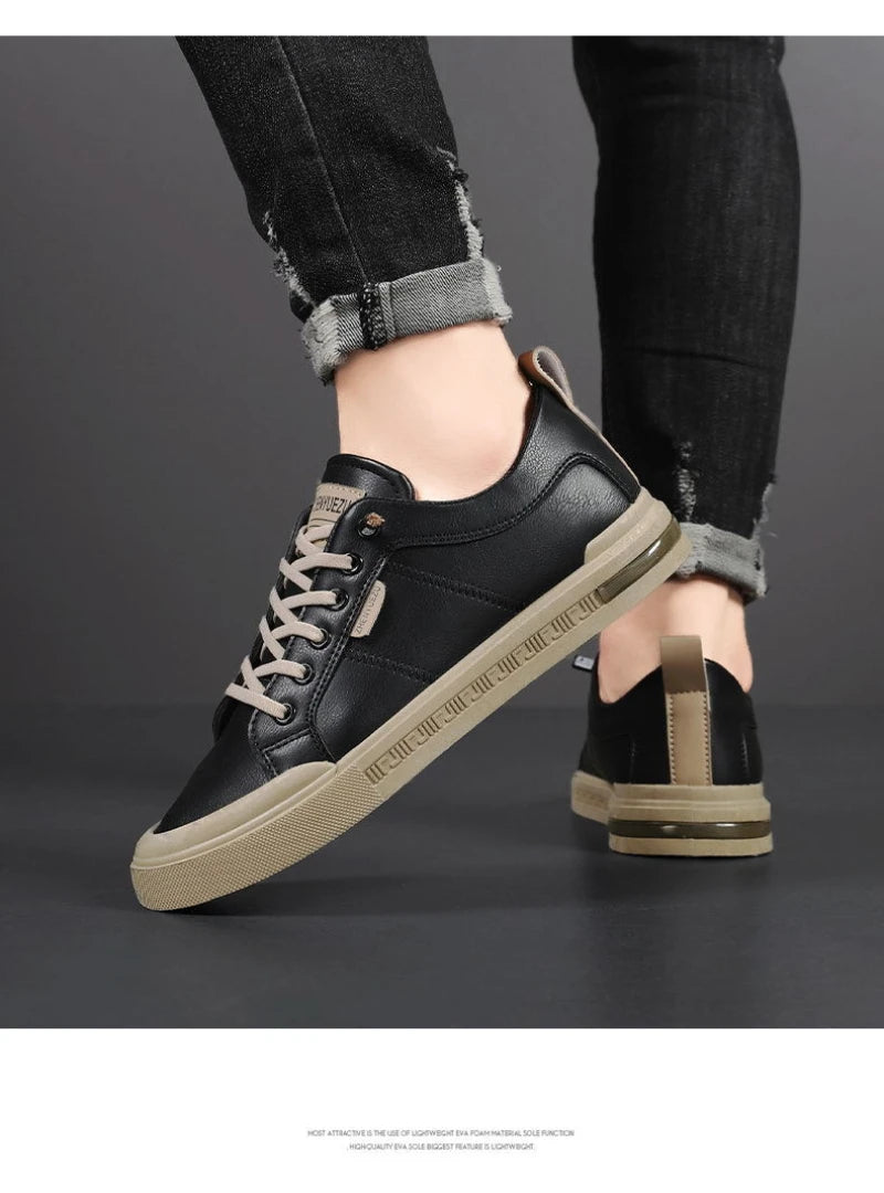 Men'S New Low Top Casual Sneakers Korean Style Versatile Dad Shoes Soft Sole Comfortable Lightweight Platform Shoes For Daily