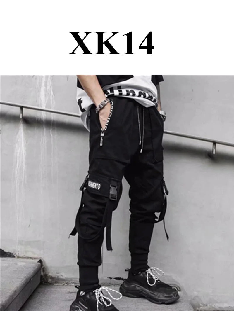 Mens Techwear Sweatpants Y2K Streetwear Jogging Pants Men Hip Hop Street Dance Casual Trousers Vintage Cargo Pant Pantalon Homme