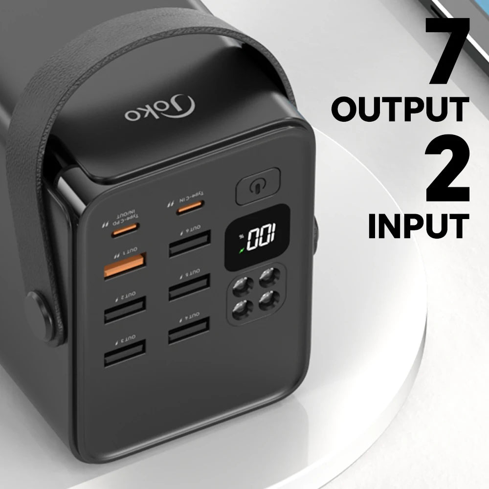 70000mAh Power Bank  With 20W PD 22.5W QC Quick Charging Powerbank Support FCP AFC VOOC 22.5 Portable PoverBank For Oppo Oneplus