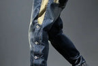 Elastic Man Cowboy Pants Stretch Y2k Vintage Designer Trousers 90s Streetwear Stacked Wide Leg Soft Denim Original Jeans for Men