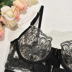 Tornova 2-piece Sexy Lingerie Set G-string Transparent Underwear Lolita Romantic Lingeries Set Sexy Bra Panties Sets Lingerie