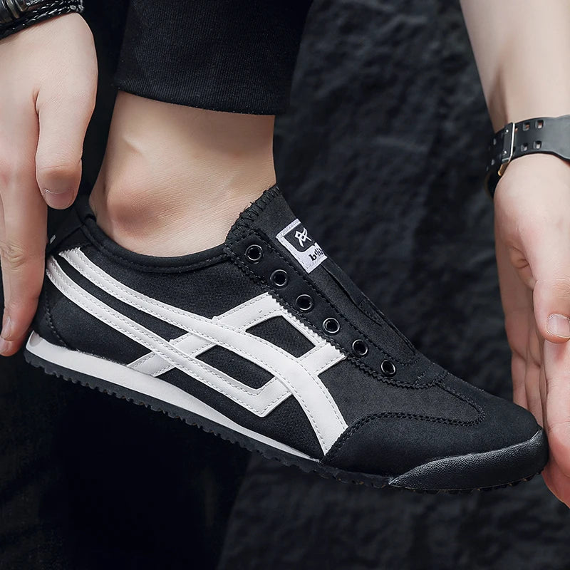 Design Canvas Mesh Shoes Men Casual Sneakers Flat Sports Shoes Walking Running Ligthweight Anti-skid Breathable Sale Promotion