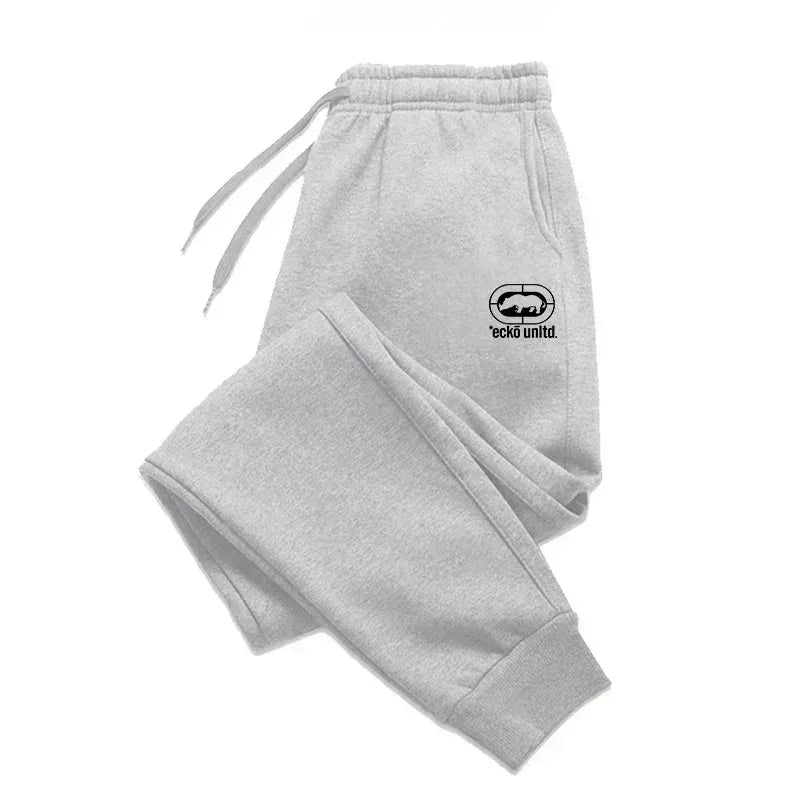 2025 Men's Printed Jogging Pants Casual Sports Running Fitness Training Elastic Waistband Breathable Lightweight Activewear