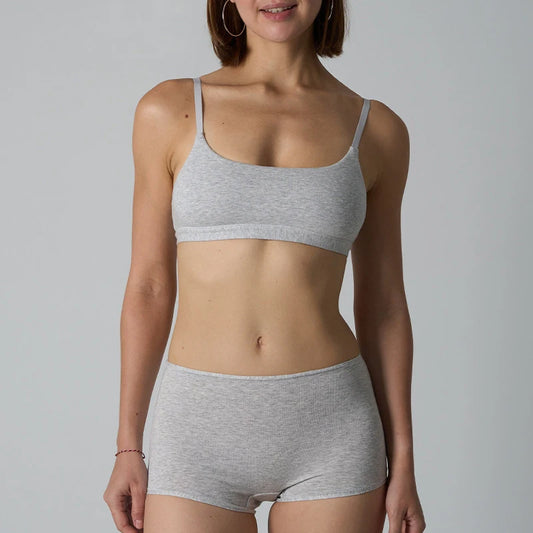 Cotton Bralette Seamless Breathable Underwears Lingerie Sets for Women's Fitness Sports Bras Panties Ladies No Bra Pad Intimate