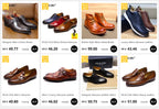 Luxury Genuine Leather Double Buckle Monk Strap Formal Shoes for Men Classic Cap Toe Business Office Wedding Dress Shoes