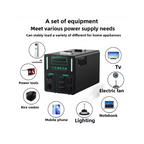 220V Portable Power Station Large Capacity Solar Generator For Outdoor Camping Travel Home And Emergency Backup Use Lifepo4