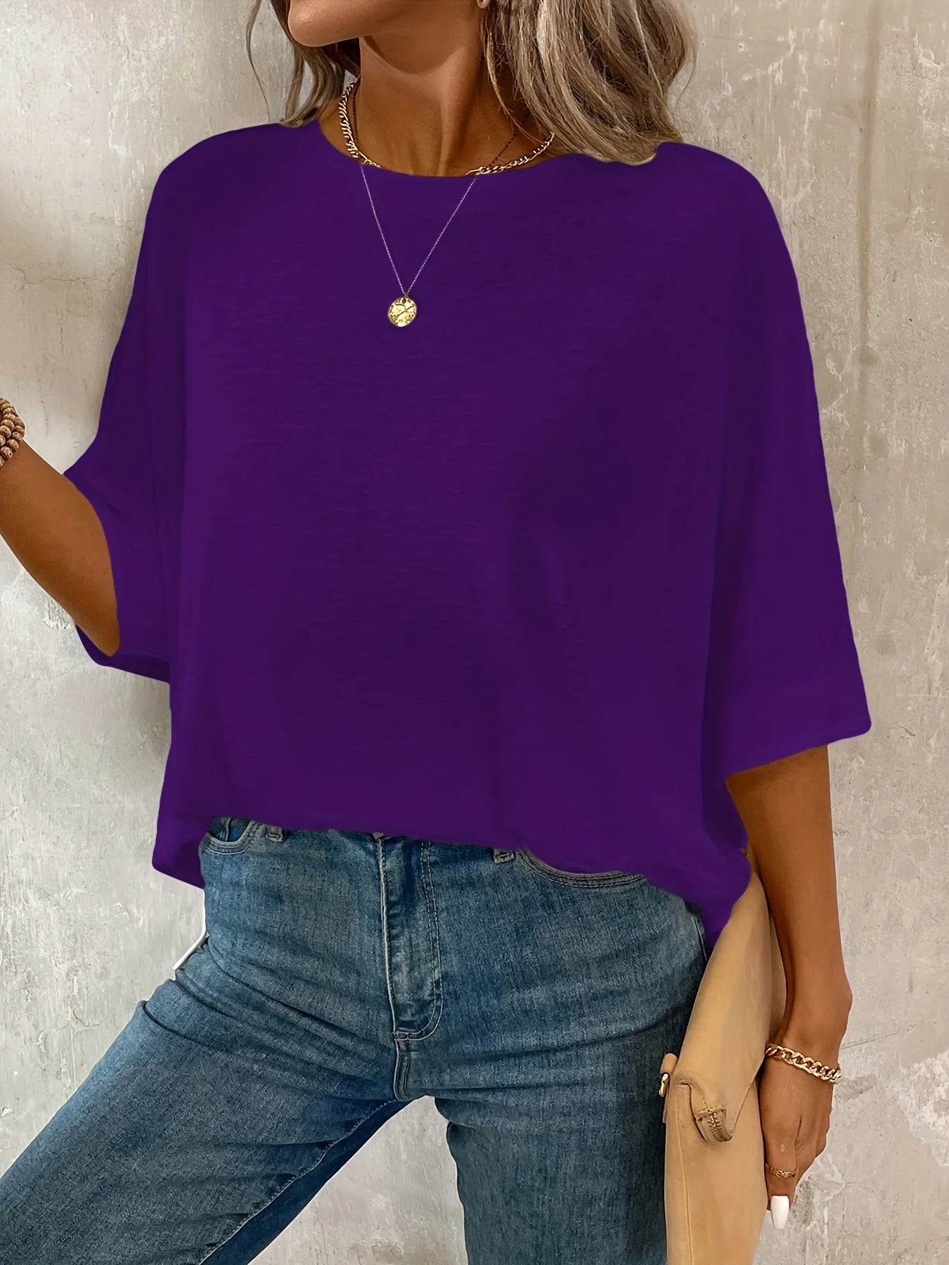 Plus Size Women's Oversized Casual T-Shirt Loose Fit Comfortable Everyday Top