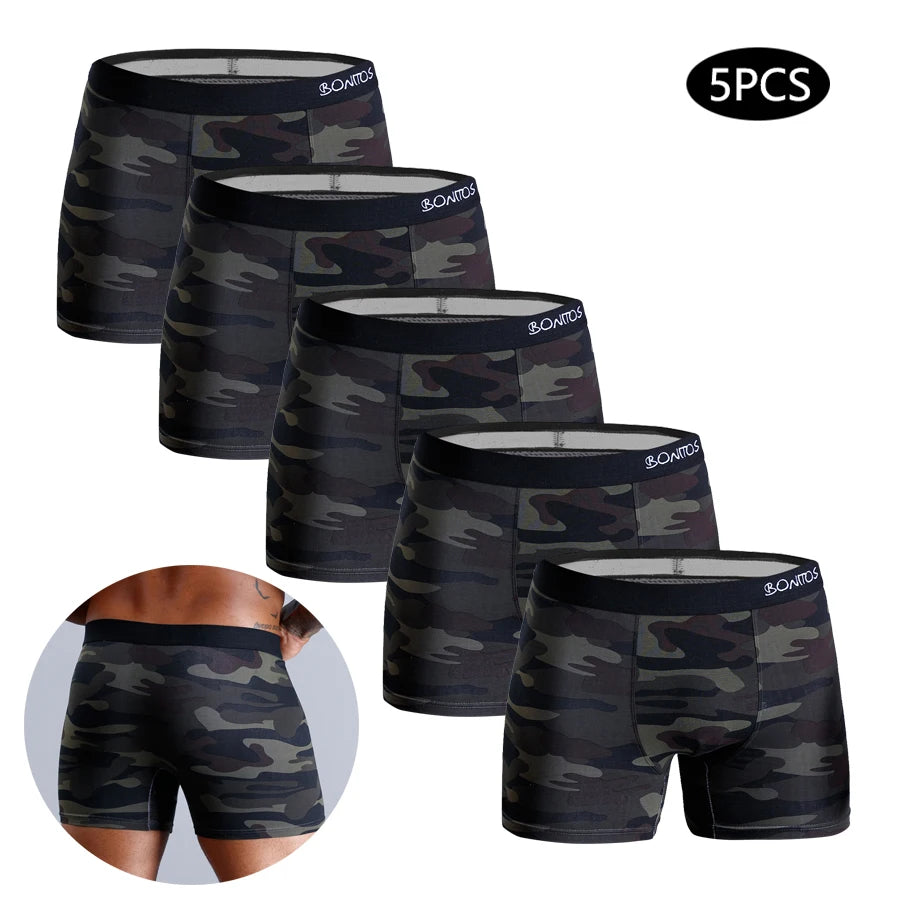 5pcs Boxer Shorts Men Sexy Underwear for Men Cotton Boxers for Man Men's Panties Custom Underpants Male Calecon