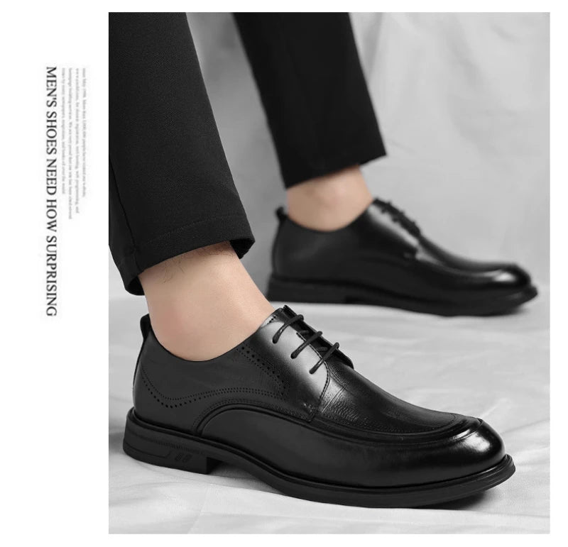 Business Formal British Style Casual Commuting Style Commuting Shoes Wedding Groom Shoes Leather Shoes Men's Four Seasons