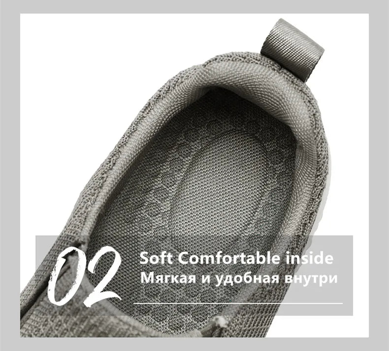 Brand Men Casual Shoes Fashion Men's Sneakers Breathable Men Walking Flat Shoes Outdoor Large Size Light Men's Shoes Loafers